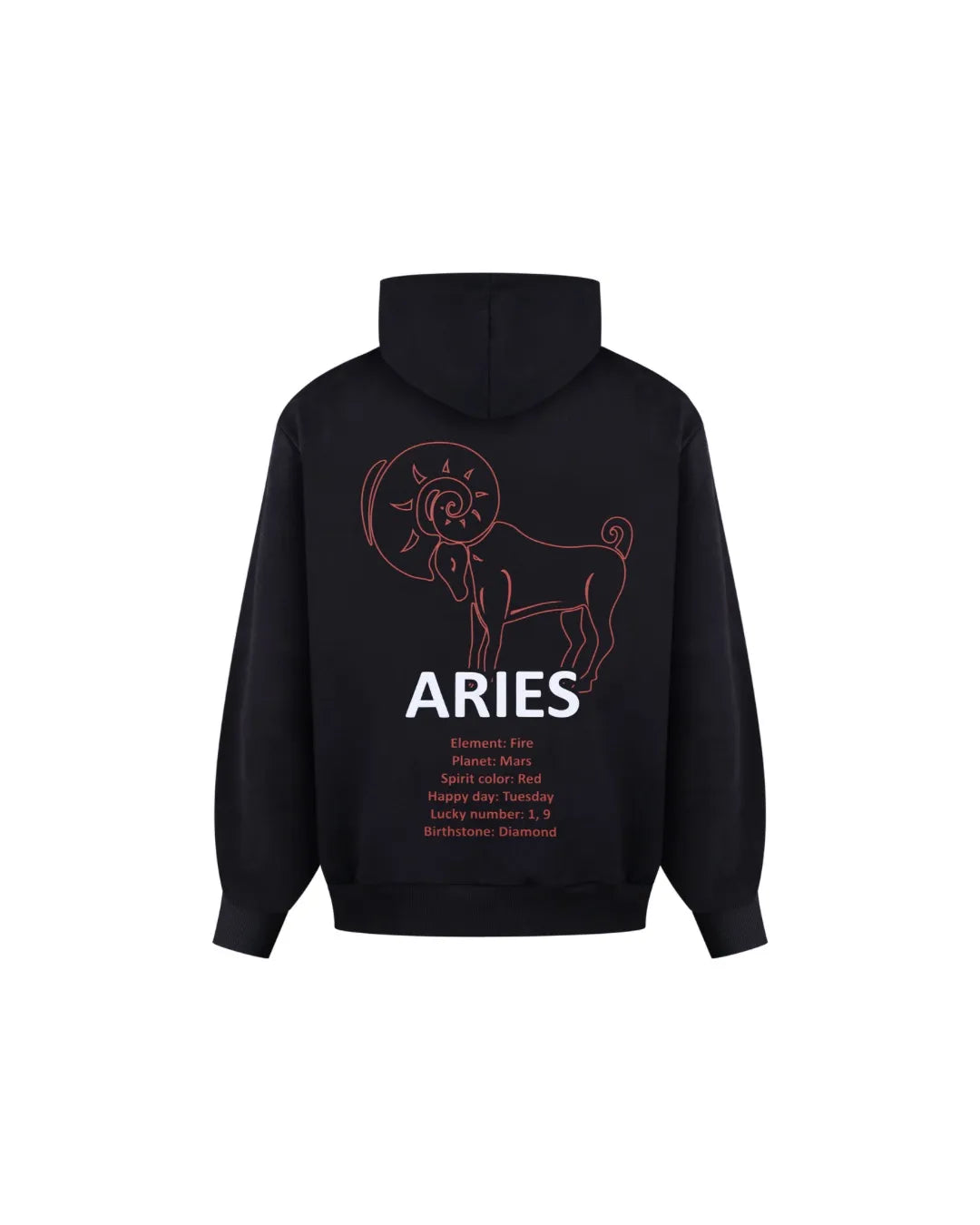 Худі зі знаком Зодіаку Овен (Aries)