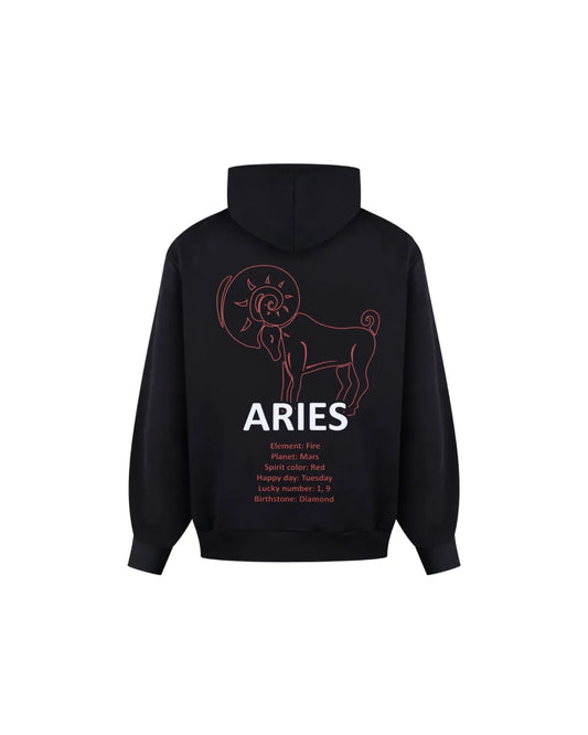 Hoodie with the Zodiac Sign Aries