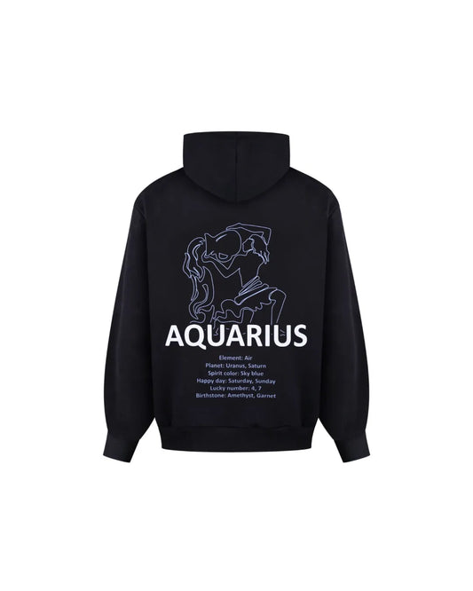 Hoodie with the Zodiac Sign Aquarius